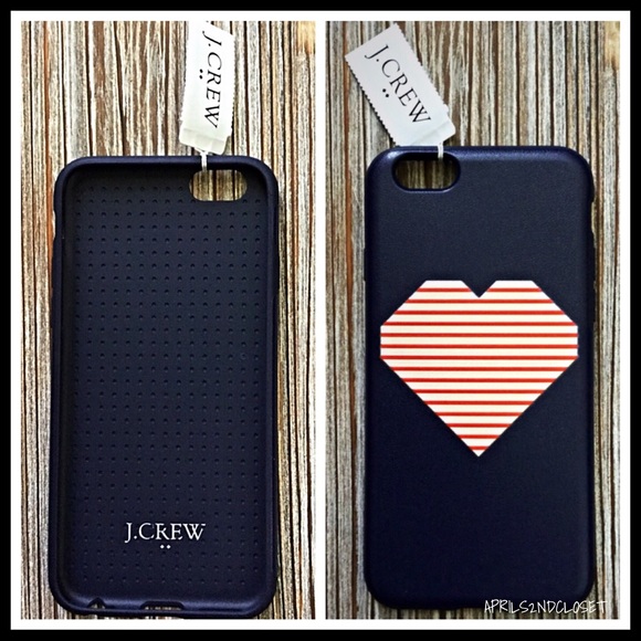 J. CREW RED HEART BLUE IPHONE 6 CASE - Picture 4 of 5
